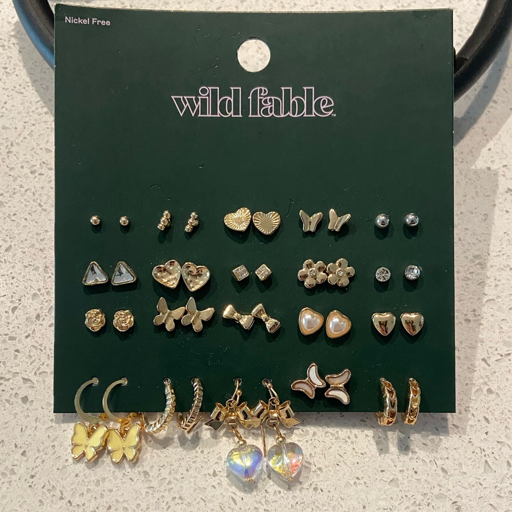 NWT 20Pair Gold Summer Earring Set